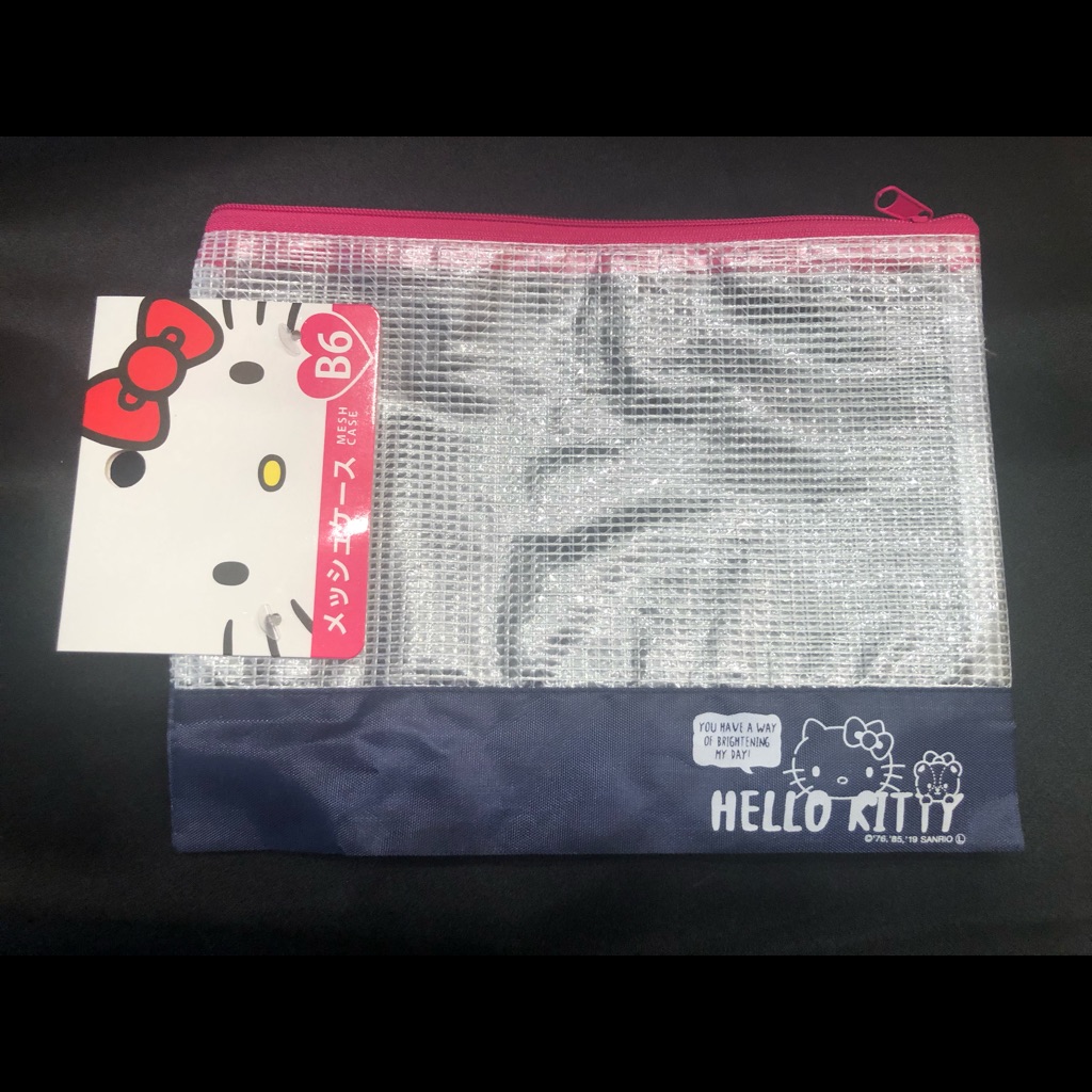 Hello Kitty Mesh Pouch Bag Kawaii Japan Exclusive